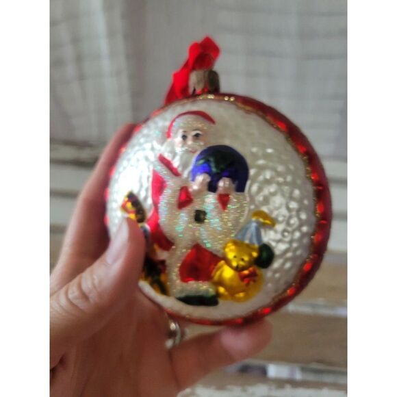 Waterford Santa globe toys glass red Xmas tree - Picture 2 of 8